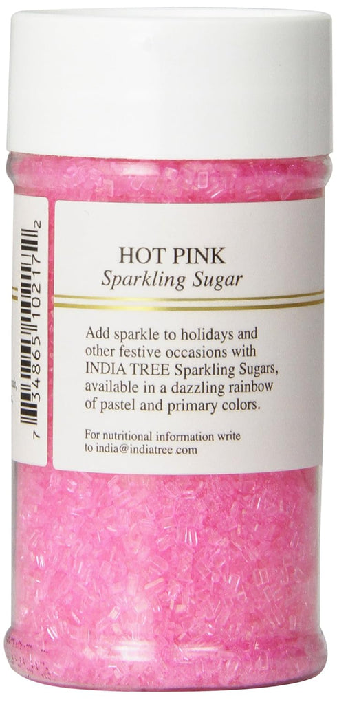 Pure Hot Pink Sparkling Sugar , Shimmery Sugar Sprinkles for Baking and Decorating, Small , 3.5 Oz Jar (Pack of 1)...