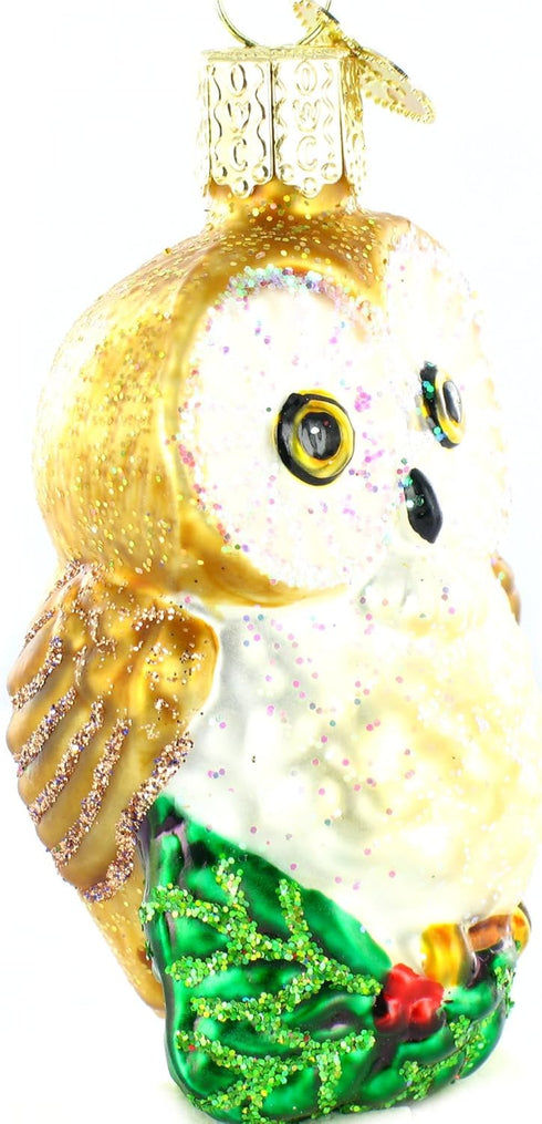 Old World Christmas Ornaments: Owls Glass Blown Ornaments for Christmas Tree, Christmas Owl...