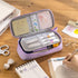 CICIMELON Durable Pen Pencil Case Big Storage Pen Pouch Bag for School Supplies Office College Teen Girls Adults, Purple...