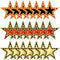 gisgfim 90PCS Movie Star Cardboard 6 Inch Red Carpet Awards Night Cutouts Movie Party Star Cutouts Classroom Bulletin Board Decorations Paper Star...
