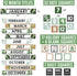 Hadley Designs Farmhouse Classroom Calendar Set Bulletin Board Sets For Teachers - Bulletin Board Calendar, School Calendar For Classroom, Classro...