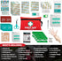 General Medi Mini First Aid Kit, 110 Piece Small First Aid Kit - Includes Emergency Foil Blanket, Scissors for Travel, Home, Office, Vehicle, Camp...