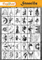 Craftreat 36 pieces fairytale stencils for painting (3x3), face paint stencils reusable, stencils for kids, stencils for painting on wood clothes,...
