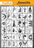 Craftreat 36 pieces fairytale stencils for painting (3x3), face paint stencils reusable, stencils for kids, stencils for painting on wood clothes,...