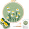 JSRQT Punch Needle Embroidery Starter Kits,Rug Hooking Kit for Kids and Adults Beginners,Handcraft Punch Needle Kits with Embroidery Hoops,Flowers...