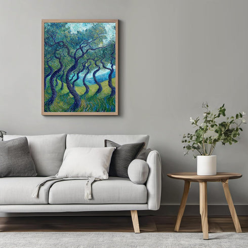 Posterizer 1 pcs-classic oil painting inspired art-wild swirling trees 2-Collectibles & Fine Art-Retro Art-Decor for Home & Office- unframed wall ...