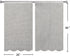YISURE Linen Textured Short Cafe Tier Curtain, Waterproof Grey Basement Window Curtains Rod Pocket Over Sink for Kitchen Bathroom Farmhouse Laundr...