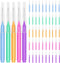 EasyHonor Braces Brush for Cleaner Interdental Brush Toothpick Dental Tooth Flossing Head Oral Dental Hygiene Flosser Toothpick Cleaners Tooth Cle...