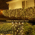 Net Lights Solar Powered, 100 LED 5Ft x 5Ft Bush Net Light Outdoor Mesh Lights Auto On/Off 8 Modes for Tree Fence Backyard Bush Decor (Warm White)...