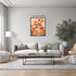 Posterizer 1 pcs-wild natural orange flowers-minimalist design-Floral & Botanical Art-Abstract & Modern Art-Decor for Home & Office- UNFRAMED Wall...