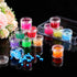 Blulu Clear Bead Organizer Bead Storage Containers Set with 12 Boxes (1.5 x 1.5 x 1.38 Inches)...