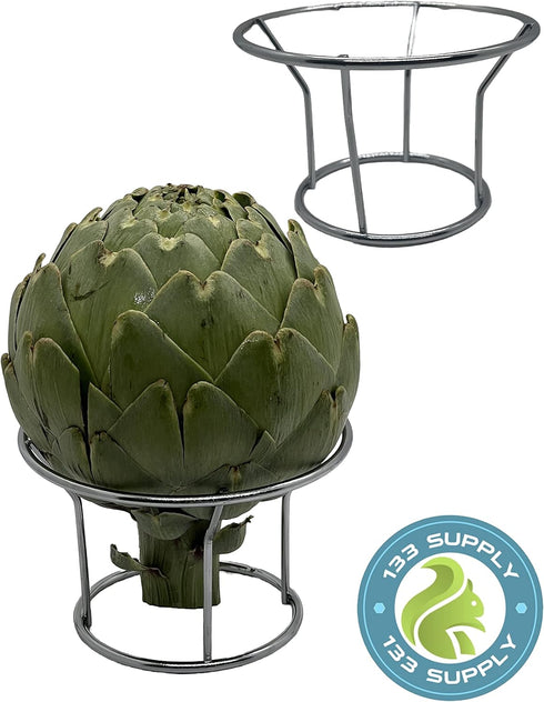 2 Stainless Steel Artichoke Holders for Steaming Pot - Kitchen Artichoke Cooking Stands Food Steamers for Artichokes, Artichoke Steamer Stand Rack...