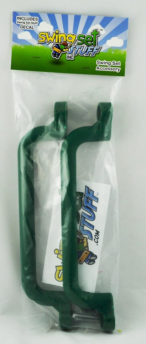 Swing Set Stuff Playground Handles with SSS Logo Sticker, Green, 13"...