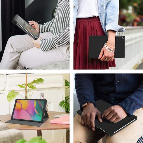 Soke Galaxy Tab A 10.1 Case 2019, Premium Shock Proof Stand Folio Case, Multi- Viewing Angles, Soft TPU Back Cover for Samsung Galaxy Tab A 10.1 i...