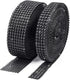 BTSD-home 20Yards Rhinestone Diamond Ribbon Roll for Wedding Cakes, Birthday Decorations, Baby Shower Events, Arts and Crafts Projects 2 Rolls (Bl...