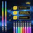 LIGHTSABER CHOPSTICKS LIGHT UP STAR WARS LED Glowing Light Saber Chop Sticks REUSABLE Sushi Lightup Sabers Bright LEDs - 8 Color Modes - 2 Pairs...