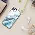 LETO for iPhone 8 Plus Case,iPhone 7 Plus Case,Flip Folio Leather Wallet Case Cover with Opal Blue Marble Designs for Girls Women,Card Slots,Prote...