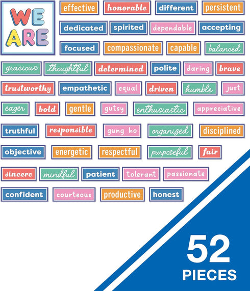 Carson Dellosa We Stick Together 52-Piece Pre-Punched Motivational Bulletin Board Set, 50 Positive Sayings and Reproducible Activity for Kids, Bul...