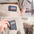 Buffway Slim Minimalist Front Pocket RFID Blocking Leather Wallets for Men and Women - Alaska Blue...