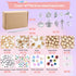 GREENTIME 49000pcs 2mm Seed Beads for Jewelry Making Kit, 92 Colors Small Beads Kit Bracelet Beads with Pendant Charms Kit and Letter Beads for Br...