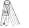 A2ZSCILAB Plastic 8" Spinal Goniometer 360 Degree ISOM Physical Therapy Angle Protractor Ruler...