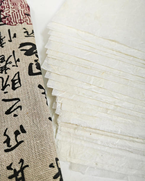50 Sheets A4 Mulberry Paper Natural Fiber Rice Paper Art Decorative Paper Design Arts Origami Supplier Handmade Paper DIY Crafts....