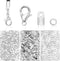 Syhood 450 Pieces Fold Over Cord End Caps Open Jump Ring Connectors and Bracelet Necklace Lobster Claw Clasps for Jewelry Making Accessories Kit(S...