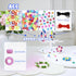 GREENTIME 700Pcs Pony Beads for Bracelet Making Kit, 600Pcs/24 Colors Plastic Rainbow Hair Bead and 100pcs Letter Beads Charms for DIY Craft Jewel...