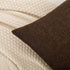 RainRoad Linen Decorative Throw Pillow Covers Cushion Cover Pillow Case for Sofa Couch Bed Chair, Soft Square Dark Brown Throw Pillows 18x18 Inch,...