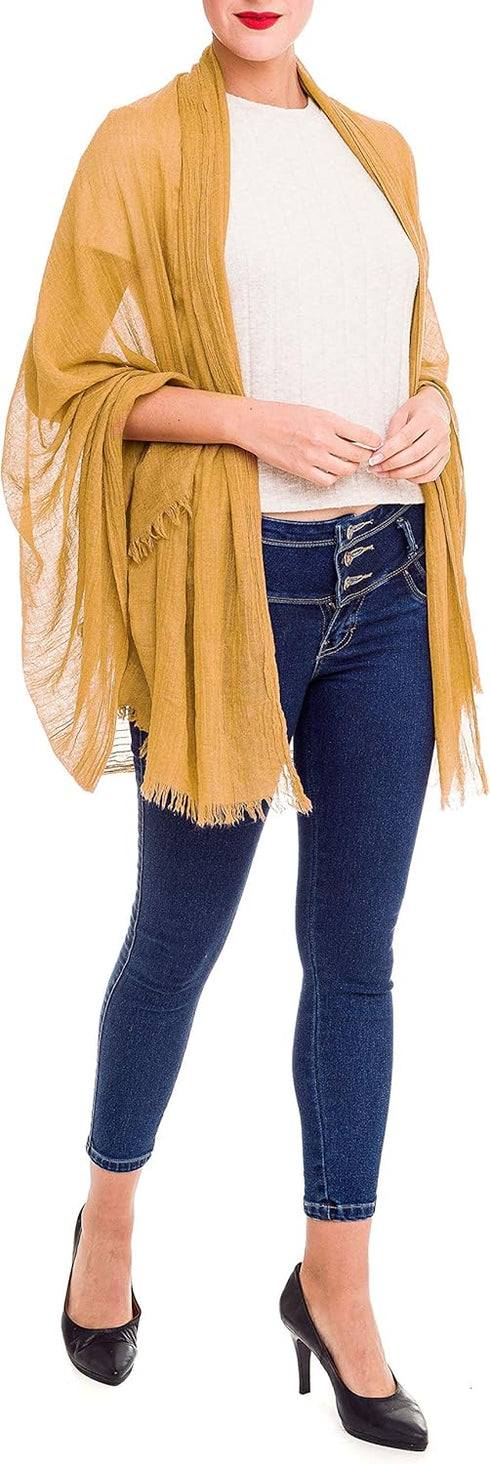 Scarfs for Women Fashion Lightweight Solid Colors Wrap Shawl for Fall Winter...