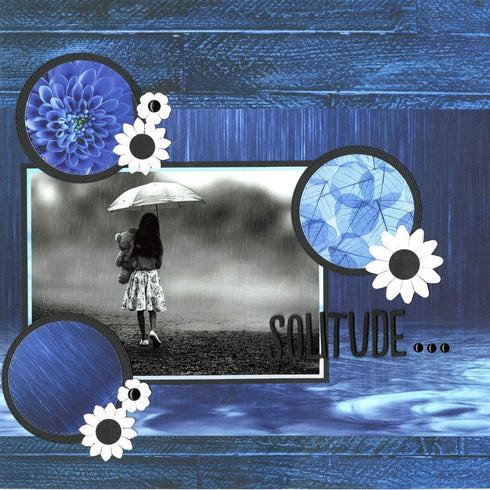 Reminisce (REMBC) Blue World Scrapbook Collection Kit, Multi Color Palette 12x12 inches...