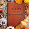 Leather Recipe Book With Index Pages & Templates Made in USA, The Perfect Recipe Note Book To Write In Your Own Recipes - Simplified Blank Cookboo...