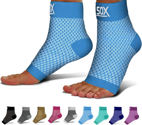 SB SOX Ankle Compression Sleeve - Plantar Fasciitis Compression Socks - Best Arch Support for All Day Wear - Relief for Heel Pain and Night Splint...