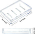 Youngever 4 Pack Soap Holders, Detachable Soap Dish, Soap Saver, Clear Bar Soap Holders for Shower, Sink Bathroom...
