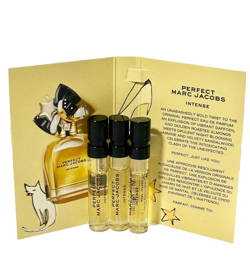 Marc Jacobs Perfect INTENSE Sample Women Perfume Spray 1.2 ml / 0.04 oz - set of 3...