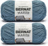 Bernat Maker Steel Blue Yarn - 2 Pack of 250g/8.8oz - 72% Cotton 28% Nylon - #5 Bulky - 290m/317Yards - for Knitting, Crochet and Amigurumi......