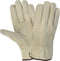 MCR Safety 3215L Economy Grade Unlined Cow Grain Leather Driver Men's Gloves with Keystone Thumb, Cream, Large, 1-Pair...