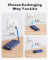 Portable Charger with Built in Cables, Portable Charger with Cords Wires Slim 10000mAh Travel Essentials Battery Pack 6 Outputs 3A High Speed Powe...