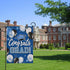 Class of 2024 Congrats Grad Small Decorative Garden Flag, Blue Graduation Cap Balloon Yard Lawn Outside Decor, High School College Burlap Outdoor ...