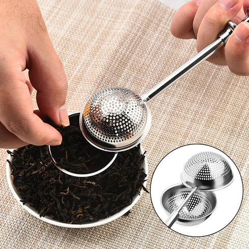 Powdered Sugar Shaker Duster, Flour Sifter for Baking, Baker's Dusting Wand Dispenser with Spring-Operated Handle One-Handed Operation, Stainless ...