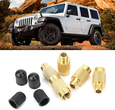 for tire deflators offroad accessories 4?in?1 Tire Deflator Portable Tyre Deflation Valve Tools for Offroad Vehicles with Valve Caps Keychain tire...