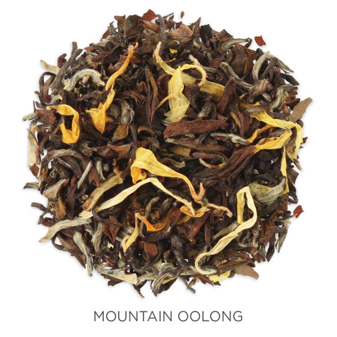 Tea Forte Mountain Oolong Premium Organic Loose Leaf Caffeinated Oolong Blend Canister, Makes 35-50 Cups...