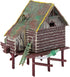 DAUERHAFT Aquarium Windmill, Aquarium Decorations Big Water Wheel Landscaping Pneumatic Aerated Waterwheel Hut Resin for Fish Tank Landscaping Dec...