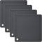 Trivets for Hot Dishes and Pots, Silicone Pot Holders, Heat Resistant Mats for Countertop, Square Trivet Mat for Quartz Countertops, Pack of 4 Gra...