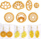 Puocaon Sunflower Clay Cutters Set - 7 Pcs Flower Clay Cutters for Jewelry Making, 3D Print Clay Earring Cutters, Floral Dangle Clay Cutters for P...