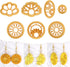 Puocaon Sunflower Clay Cutters Set - 7 Pcs Flower Clay Cutters for Jewelry Making, 3D Print Clay Earring Cutters, Floral Dangle Clay Cutters for P...