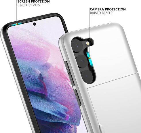 Nvollnoe for Samsung S23 Plus Case with Card Holder 5G 6.6 inch Slim Dual Layer Heavy Duty Protective Galaxy S23 Plus Case Hidden Card Slot Wallet...
