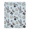 Warner Brothers Looney Tunes Best Buds Pastel Blue, Yellow, and White Bugs Bunny, Tweety, and Sylvester The Cat Super Soft Baby Blanket...