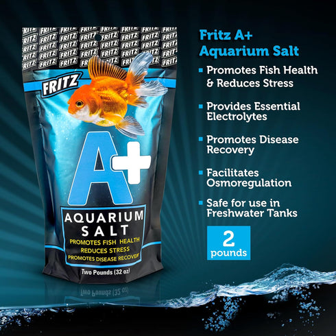 Fritz Aquatics A+ Aquarium Salt Treatment for Freshwater Fish (2 lbs)...