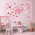 Summer Umbrella Heart Cutouts - 102Pcs Happy Valentine's Day Love Flowers Chocolate Bulletin Board Cutouts Classroom Decoration Umbrella Heart Tri...